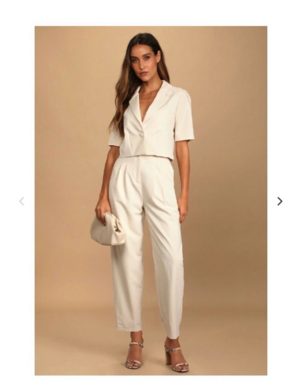 Lulu's Posh Company Ivory 2 Piece Suit